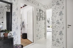 Companion wallpaper in the hallway interior