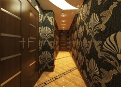 Companion wallpaper in the hallway interior
