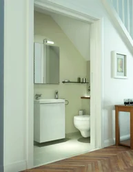 Bathroom Design In A House Under The Stairs