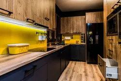 Kitchen light wood in the interior photo