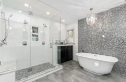 Bathroom gray marble photo