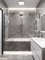 Bathroom gray marble photo