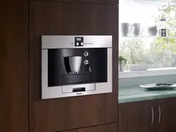 Built-in coffee machine for the kitchen dimensions photo