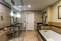 Bathroom and kitchen design in one room