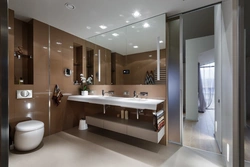 Bathroom and kitchen design in one room