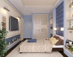 Photo of a rectangular bedroom with one window interior design