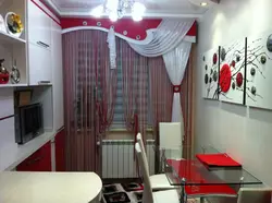 Kitchen design on one side photo