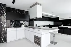 Kitchen black marble photo