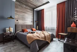 Yataq Otağı Daxili Loft Taxta