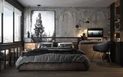 Bedroom Interior Loft Wood