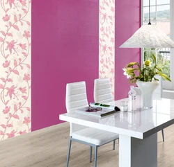 Color combination of wallpaper for the kitchen photo