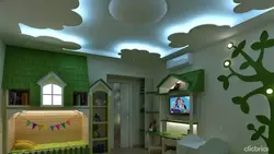 Інтэр'ер спальні ў дзіцячым доме