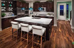 Photo Of A Kitchen With Wood Flooring
