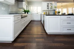 Photo of a kitchen with wood flooring