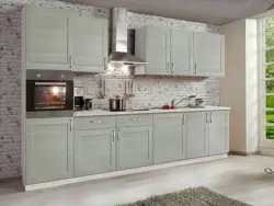 Sage color in the kitchen interior