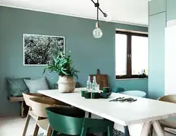Sage color in the kitchen interior