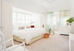 Bedroom Interior With White Walls