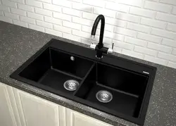 Мойка из камня для кухни в интерьере