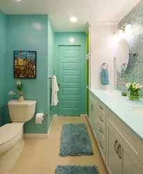 Bathroom design in one color scheme