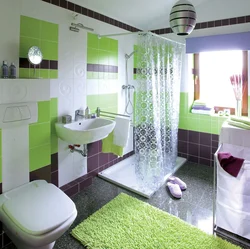 Bathroom design in one color scheme