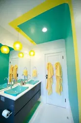 Bathroom design in one color scheme