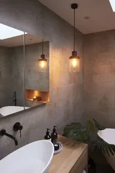 Sconce In The Bathroom Interior