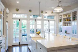 Glass kitchens for home design