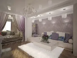 Living room bedroom 21 sq m design