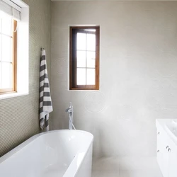 Hamam dizaynında şüşə divar kağızı