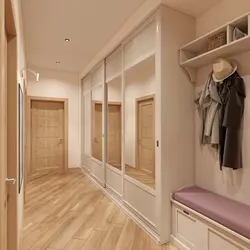 Hallway design with window and closet