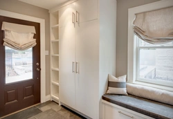 Hallway design with window and closet