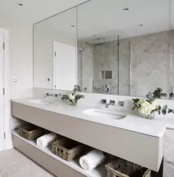 Bathroom interior washbasin