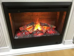 Electric fireplaces with live flame effect photo in the apartment