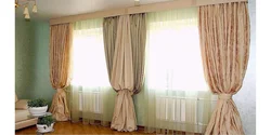 Yotoqxona 2 Deraza Uchun Pardalar Fotosurati