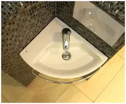 Bathtub with corner sink photo
