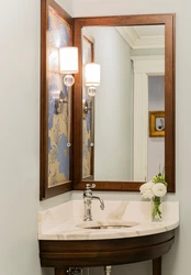 Bathtub with corner sink photo