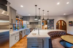 Sitting Area In The Kitchen Design Photo