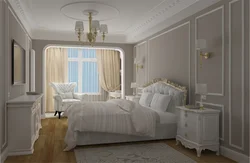 Wallpaper Molding Bedroom Photo