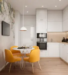 Modern design kitchen interior 9 sq m photo