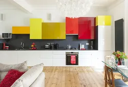 Bright kitchen design in a modern style
