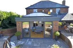 Kitchen extension to house photo