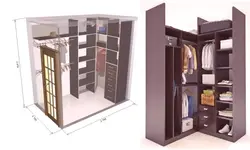 DIY dressing room in a small room photo drawings