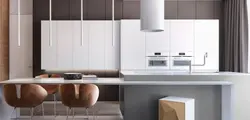 Müasir üslubda mətbəx bitirmə dizaynı