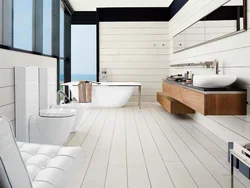 Laminate bathroom interior