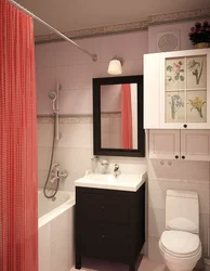 Bathroom Interior Of A One-Room Apartment
