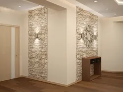 Design of the entire hallway with artificial stone