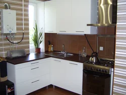 Kitchen Design With Gas Stove And Boiler