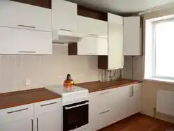 Kitchen design with one window and boiler