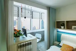 Modern room design with loggia