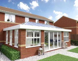 Kitchen extension from the house photo